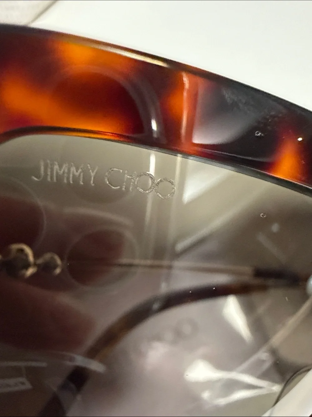 Jimmy Choo Tortoiseshell Oversized Sunglasses with Gradient Lenses